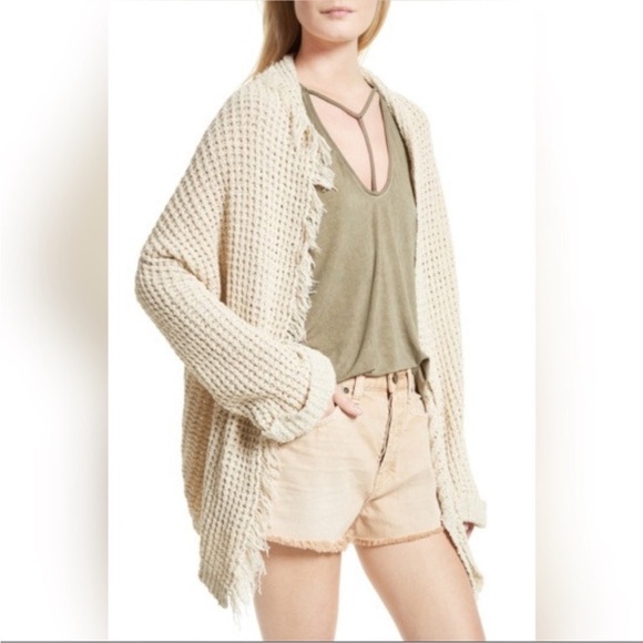 NWOT FREE PEOPLE I'LL BE AROUND CARDI CARDIGAN SWEATER - Picture 2 of 10